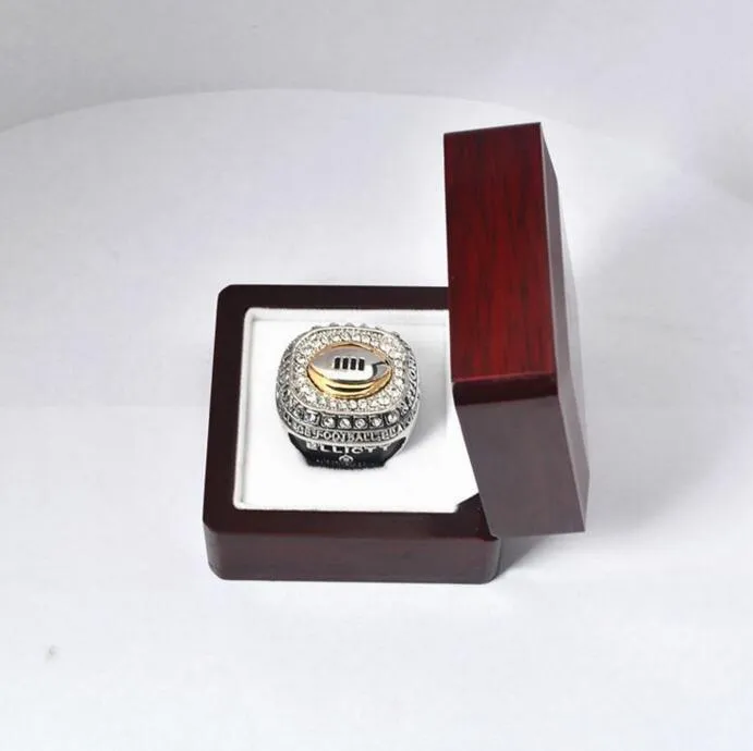 Championship Ring Display Case Box Wood Flanell Box For Championship Ring Smycken Display Presentlåda 456565mm7505896