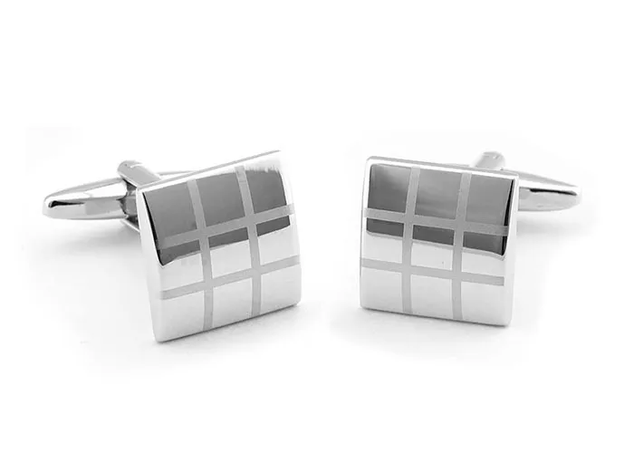 Stylish Pattern Cufflinks square Cufflink 16mm French Cuff Links for wedding Father's day Christmas Gift