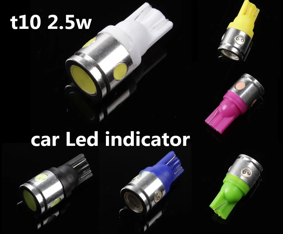 Lights Clearance Incator Car LED T10 2.5W 168 194 W5W SMD License Plate Indication Dome