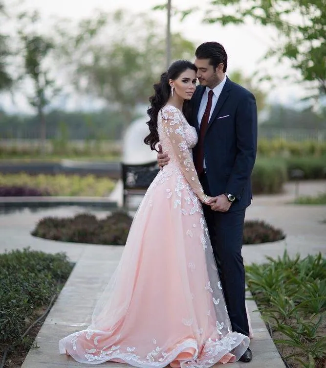 2019 Zuhair Murad Luxury Arabic Style Evening Dresses Pale Pink Tulle Prom Pageant Gowns Detachable Overskirt Square Neck Formal W2674415