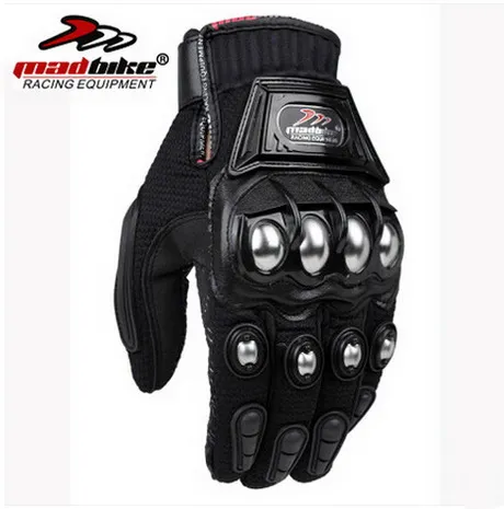 Alloy Steel Motorcycle Gloves - MTB, Dirt Bike, Racing, With Knuckle Armor, Unisex