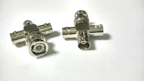 1 pièces cuivre BNC mâle à 3 BNC femelle connecteur de prise pour câble vidéo CCTV PLUG