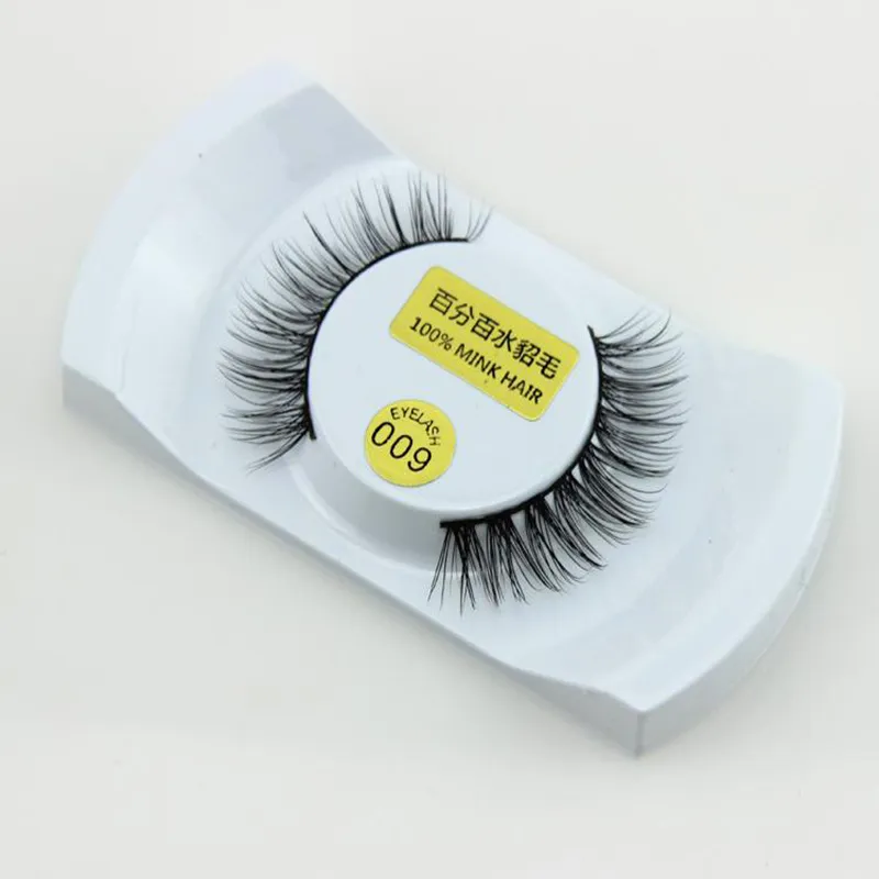 15 Styles #001- #015 100% real mink eyelashes natural long thick false eyelashes fake lashes extensions handmade eyelashes