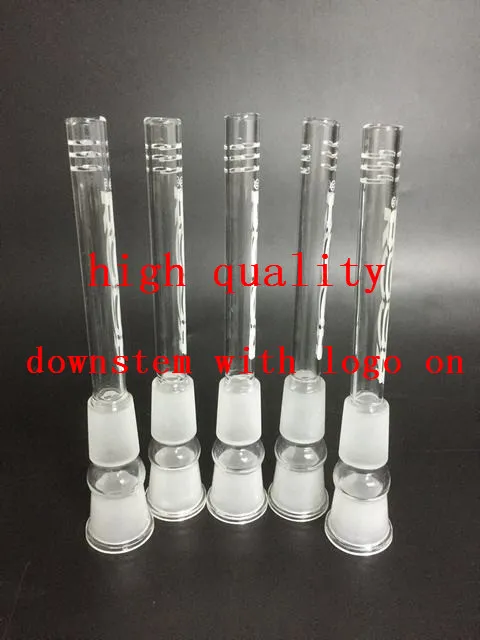 6,5 tum 17cm Längdglas Downstems för glas Bong Glas Rökrör 19/19 DS-005