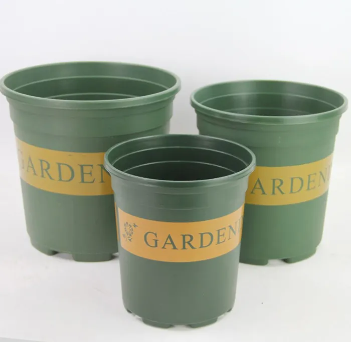 10PCS MOQ Injection Molded Grow Pot Plastic ,Round Duty Hard Planting pot 1/2/3/5 Gallon Flower Pots Planter