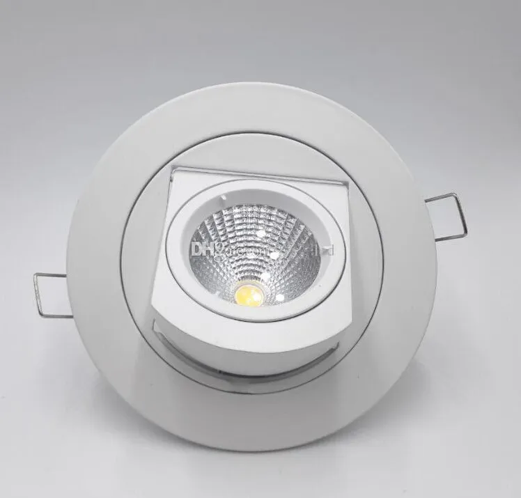 قابل للتعديل 15W دافئ أبيض / أبيض الطبيعية / الباردة الأبيض COB LED انحراف جزءا لا يتجزأ من مصباح جذع قاد جولة COB shoplighter AC85-265V