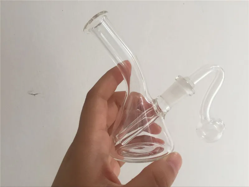 미니 포켓 유리 봉 Recycler Oil Rigs 유리 물 파이프 흡연 파이프 미니 오일 버너 두꺼운 유리 버블 러