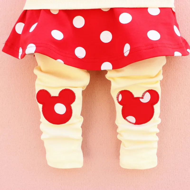 2015 cute baby girls outfits babies clothes dots bow spring newborn baby set children cotton suit hooded+legging skirts child outwear