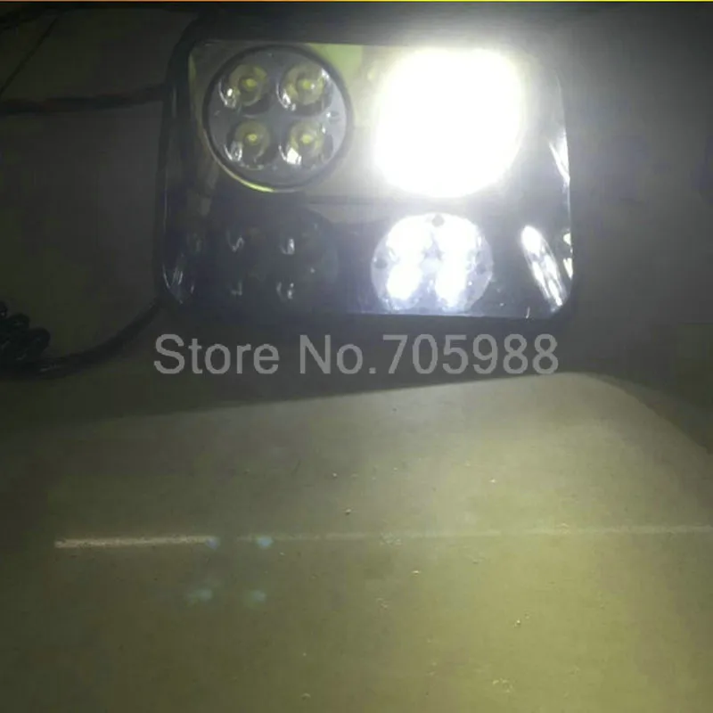 8 LED-strob Flash Light, bilvarning Polisljus, Blinkande Firemen Fog Lamp