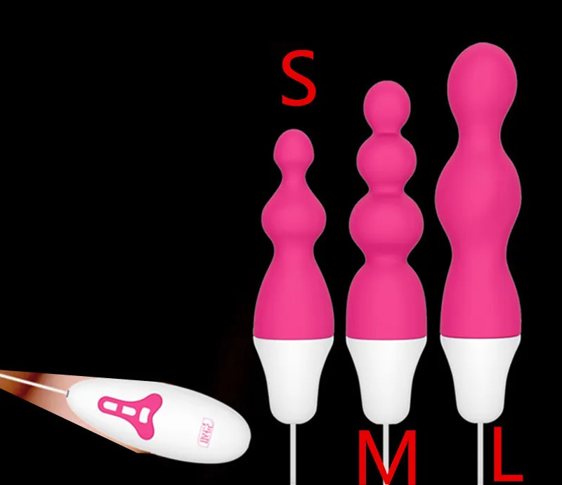 10 Speed Vibrerende Siliconen Anale Kralen Butt Plug Anus Plezier Stimulator Vibrator In Volwassen Spelletjes Speeltjes Voor Vrouwen En Mannen3622878