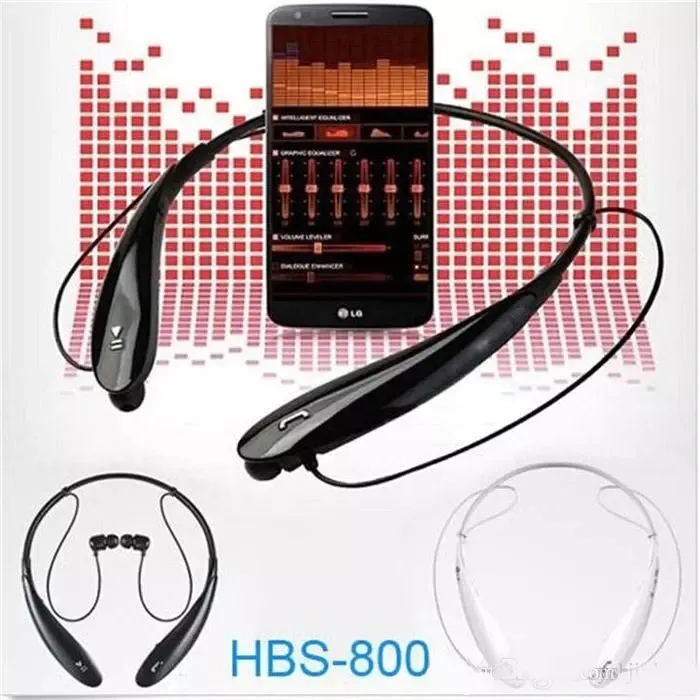 HBS-800ステレオスポーツブルートゥースヘッドセットワイヤレスヘッドフォンネックバンドスタイルイヤホンiPhone HTCウルトラブランド新しいHBS800