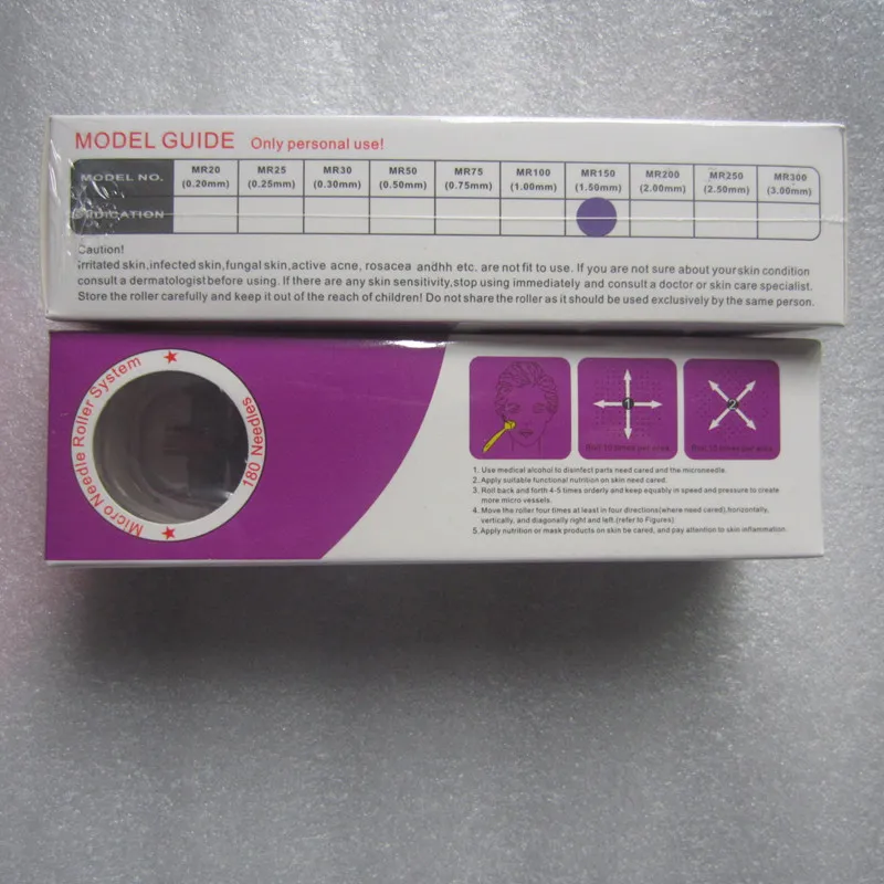 Derma Roller 180 Needles Mezo Roller Micro Needling Skin Roller Dermaroller