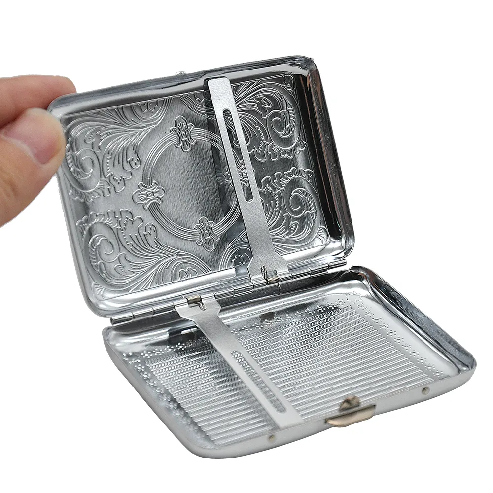 High Quality Stainless Steel Double Sided Cigarette Case Box for Men Smoking Box We Can Put Your Logo On it