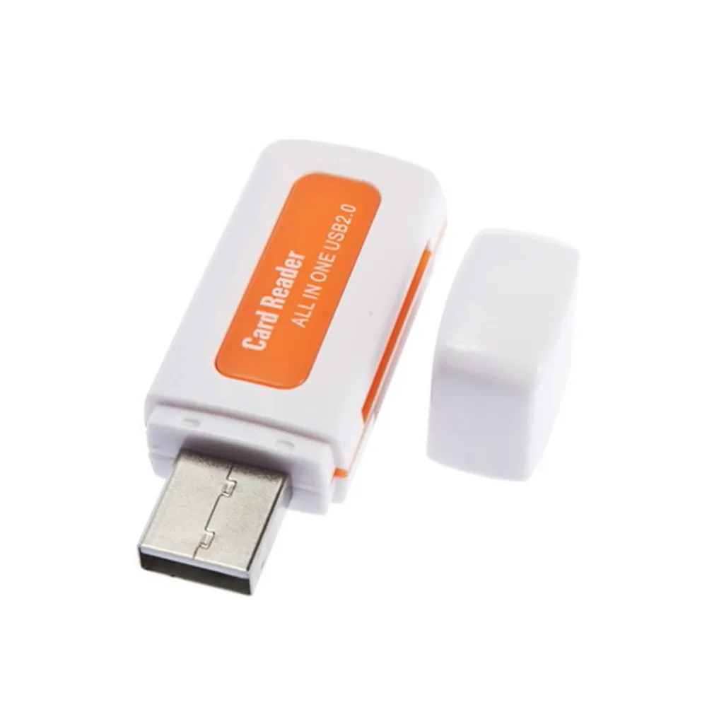 Jadeite Jade USB 2.0 4 In 1 Memory Multi Card Reader för M2 SD SDHC DV Micro SD TF Card USB Specifictaion Ver2.0 480Mbps