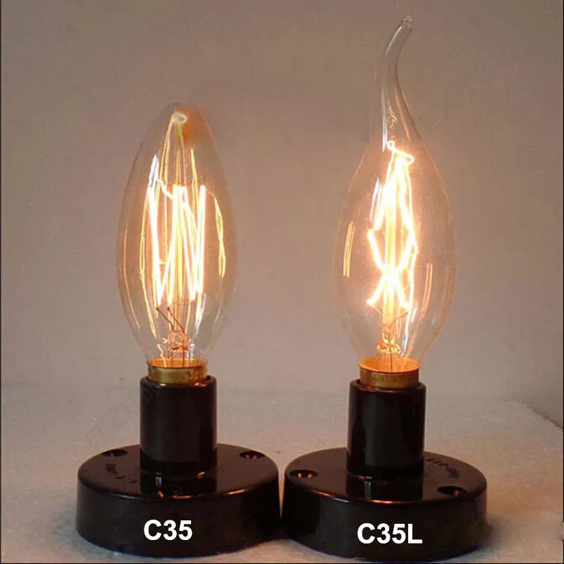 E12 E14 B22 E27 Filament LED candle light bulb 2W 4W 6W dimmable bulbs Replacing 60W Filament Bulbs LED SAA UL AC85-265V