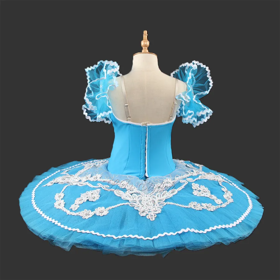 Tutu professionnel bleu LD0005 Ballet Performance Tutu Ballet classique professionnel Tutu Ballet classique professionnel adulte