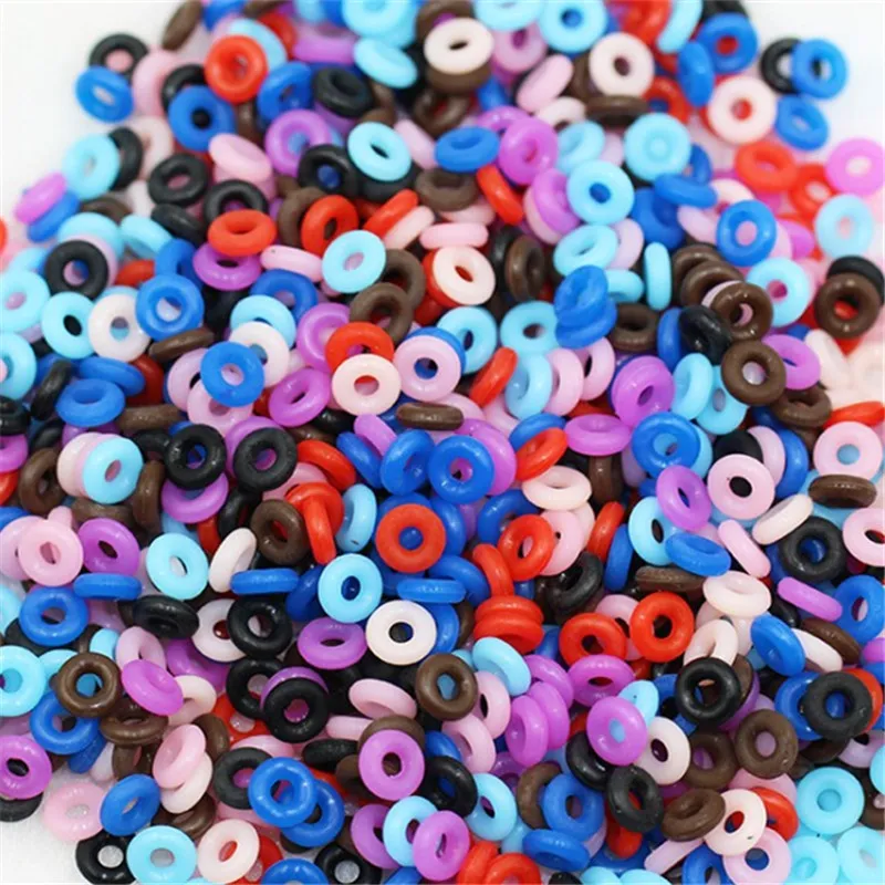 Colorful Anti-Slip Rubber Stopper Ring Spacers For Pandora Charm Bead 3MM Snake Chain Bracelet Fashion Women Jewelry European Style