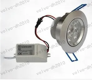 راحة دوونلايتس LED 3 واط 6 واط 9 واط مصابيح سقف قابلة للتعتيم AC85-265V أبيض / أبيض دافئ أسفل مصباح الألومنيوم بالوعة الحرارة