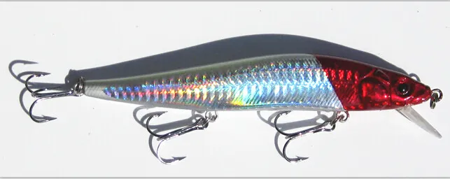 14 cm 23,7 g Fiske Lure Minnow Hard Bait med 3 Fiskehakar Fiske Tackle Lure 3D Eyes Gratis frakt HJIA271