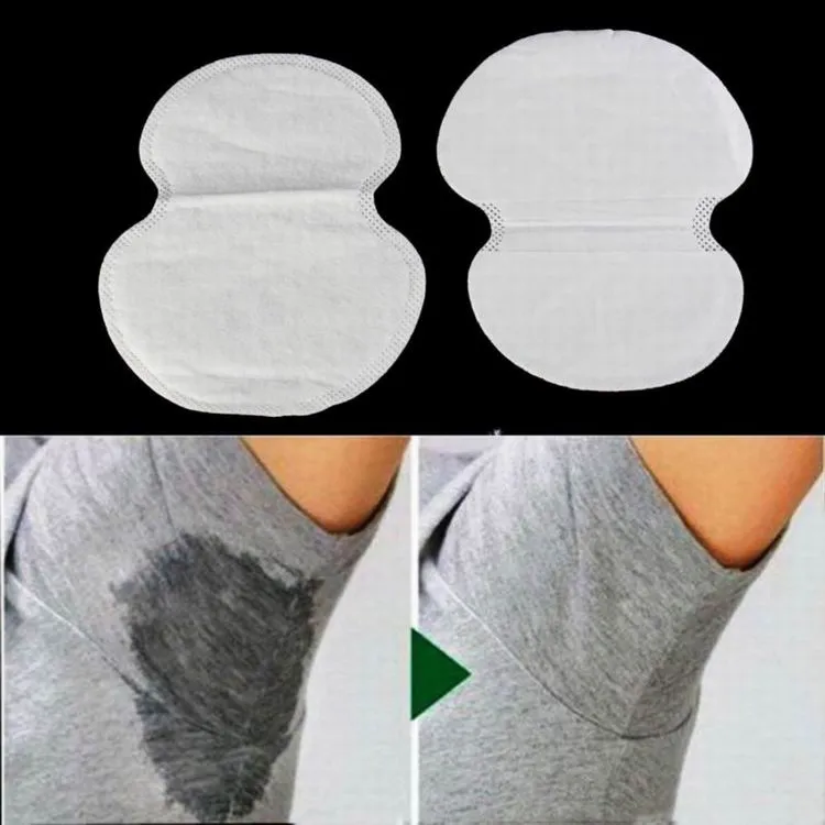 Almofada de axila Almofadas de suor Underarm da axila autocolantes Protetor de escudo Absorbing Descartável Sweat Pads Underarm Com caixa de varejo