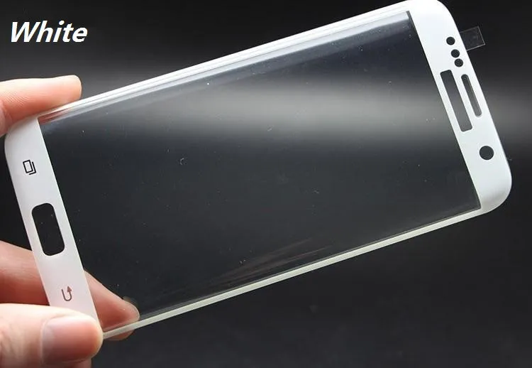 Pour Samsung S7 Edge S7 Protection d'écran en verre trempé à couverture totale 3D courbe 9H 0.26mm pour Galaxy S6 Edge S6 Edge Plus avec le paquet