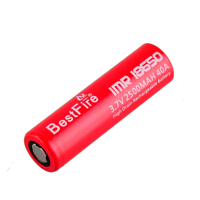 最新のBestfire IMR 18650 2500mAh 40A充電式バッテリーIMR 18650 E CigバッテリーBestfire 3.7V IMRヴェーペバッテリー0269002