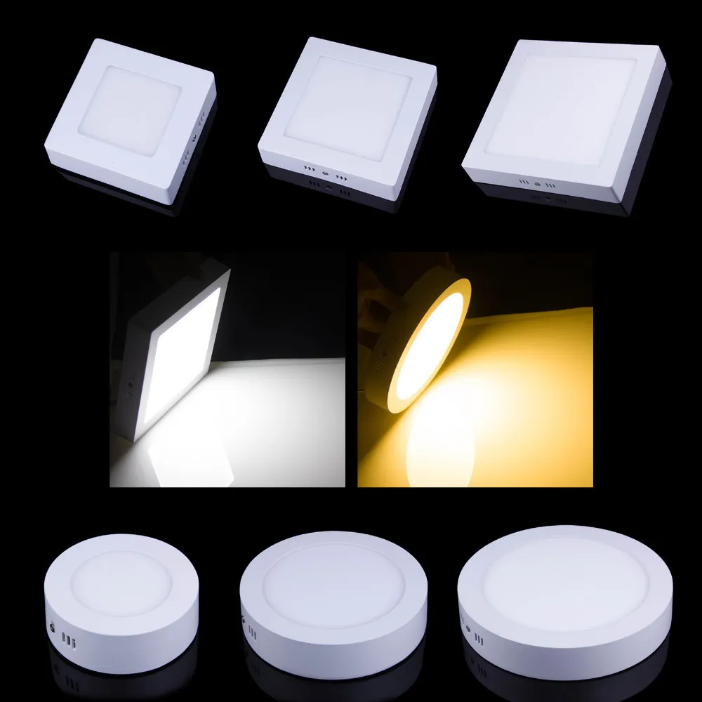 High Quality Aluminum LED Panel Lights SMD2835 6W 24W Round Surface Mounted For Indoor House Led Recessed Lighting From Cxwonled 6.22 DHgate.Com