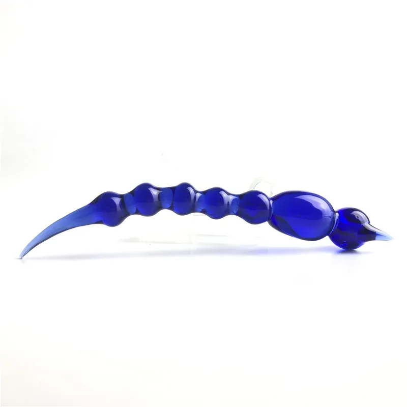 5.5 Inch Blue Scorpion Glass Dabber Wax Dab Vaporizer Tools with Hookah Thick Pyrex Clear Dabs Tool for Quartz Banger Nail