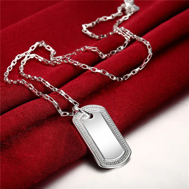 Heißer Verkauf Medaillen Halskette Sterling Silber vergoldet Halskette STSN272, Großhandel Mode 925 Silber Anhänger Halskette Fabrikverkauf kostenloser Versand