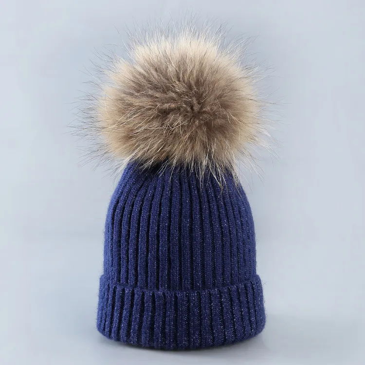 2017 geklemmte Wollmütze Hüte Damen Wollmütze Eltern-Kind-Gehörschutz warmes Haar Strickmütze Fabrikpreis Weihnachtsmütze