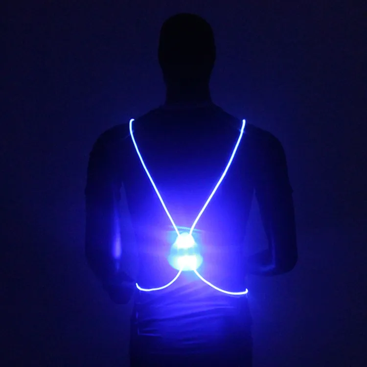 LED-running vest riem hoge zichtbaarheid met reflecterende riem voor veiligheid en fietsen 4 kleuren 10 stks MK61