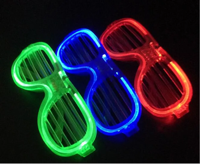 LEDライトガラス点滅シャッター形メガネLEDフラッシュメガネサングラス踊りパーティー用品祭りデコレーションクリスマス中空