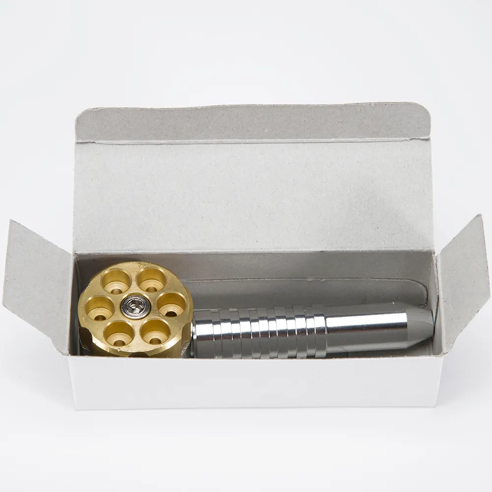 Sześć strzelców mosiężnych rurki palenia 4 6 -calowe aluminiowe rurki mosiężne ciężkie metalowe rura w Goldensliver Color2127