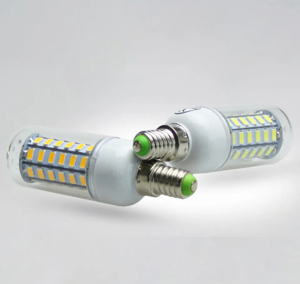 أرخص E27 220V / 110V LED مصباح 5730 SMD LED لمبة E14 الذرة المصابيح مصباح Bombillas ضوء لمبات الإضاءة Lampada أمبول