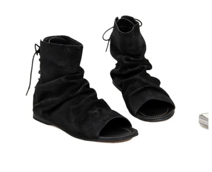 US Size 6 10 Vintage Men Genuine Leather Roman Style Gladiator Sandals