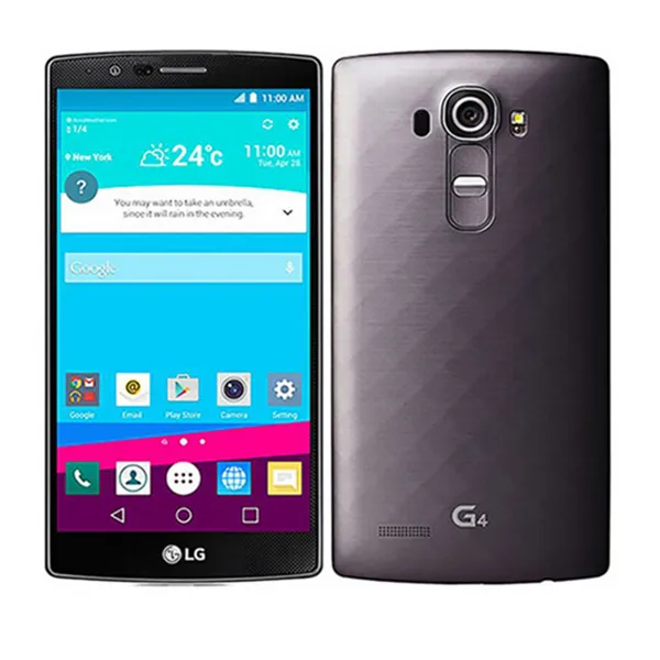 LG G4 H815 Quad Core débloqué d'origine, Android 5.1, 3 Go de ROM, 32 Go, téléphone portable de 5,5 pouces, 4G LTE, remis à neuf