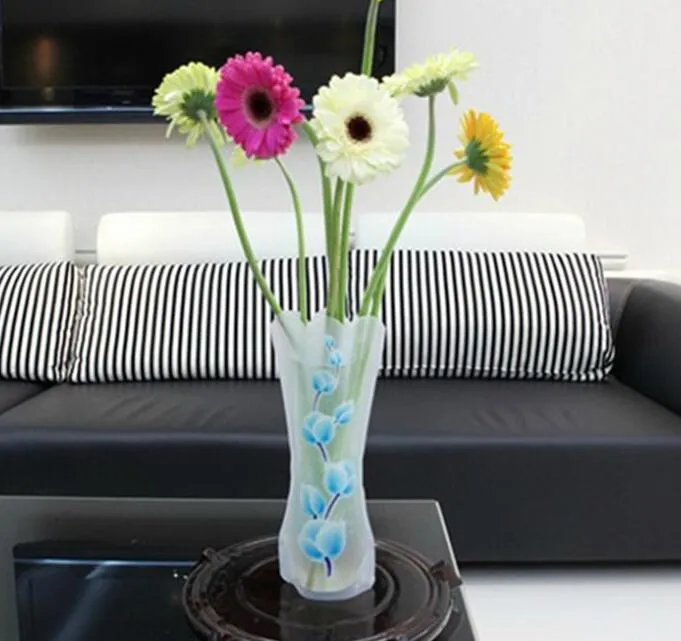 Foldable Vase Wholesale Weddings Vases Water Bag PVC Plastic Decoration Home Ornaments Whole Sale 