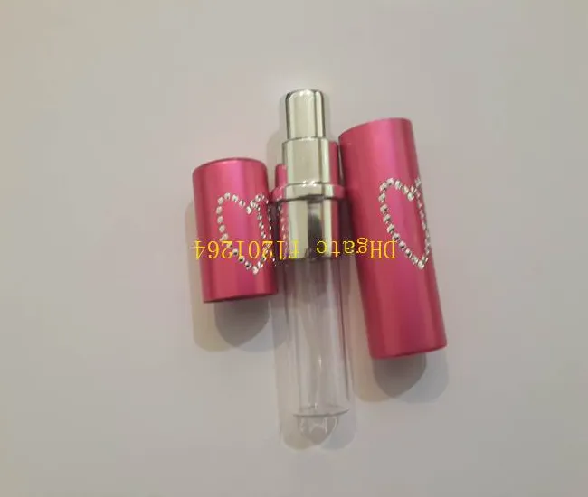 Hot sale Dual Lover Star 5ML Refillable Perfume Empty Bottle Spray Atomizer ,