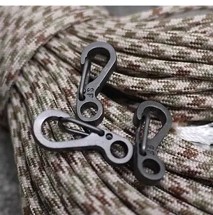 mini ryggsäck Clasps klättring karabinörer EDC Keychain Campingflaska krokar Paracord Tactical Survival Gear