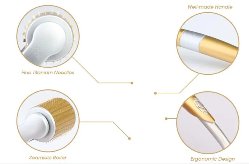 자유로운 DHL 많은 ZGTS 192 티타늄 derma 롤러 0.2-3.0mm microneedle dermaroller 최저 공장 가격 ZGTS 피부 롤러