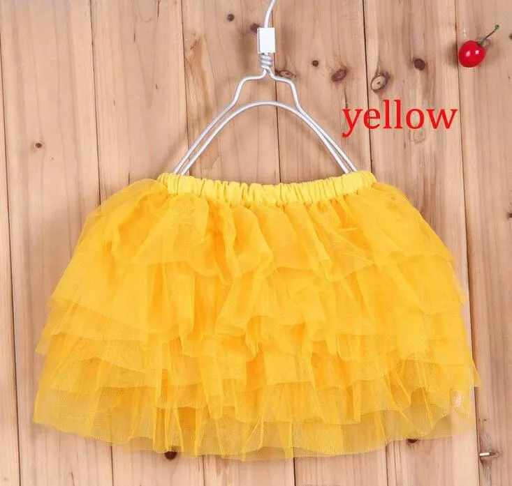 Sommer mädchen ball flauschigen prinzessin rock kinder baby tüll geschichteten tutu kurze party kleidung röcke L001