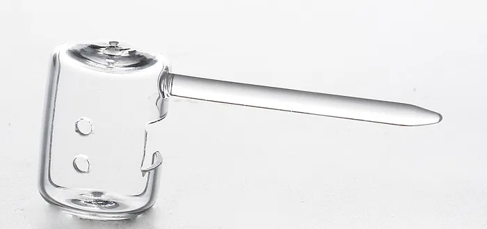 Set van 2-quartz trog banger nagel met quartz dozer trog carb cap met opwaartse dabber voor glazen bongen. Perfect fit!