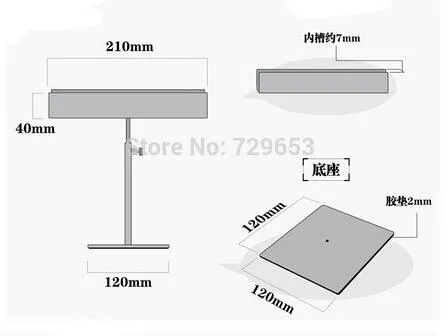 Black Powder Coat Metal Poster Display Rack Billboard Holder A4 A3 Sign Holder338Z