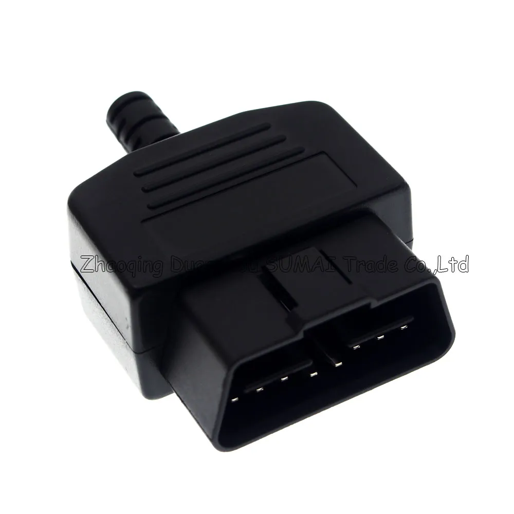 Connettore maschio OBD2 24V a 16 pin per test ECU OBD2/diagnosi automobilistica, connettore OBD tipo Bar Gap 16P