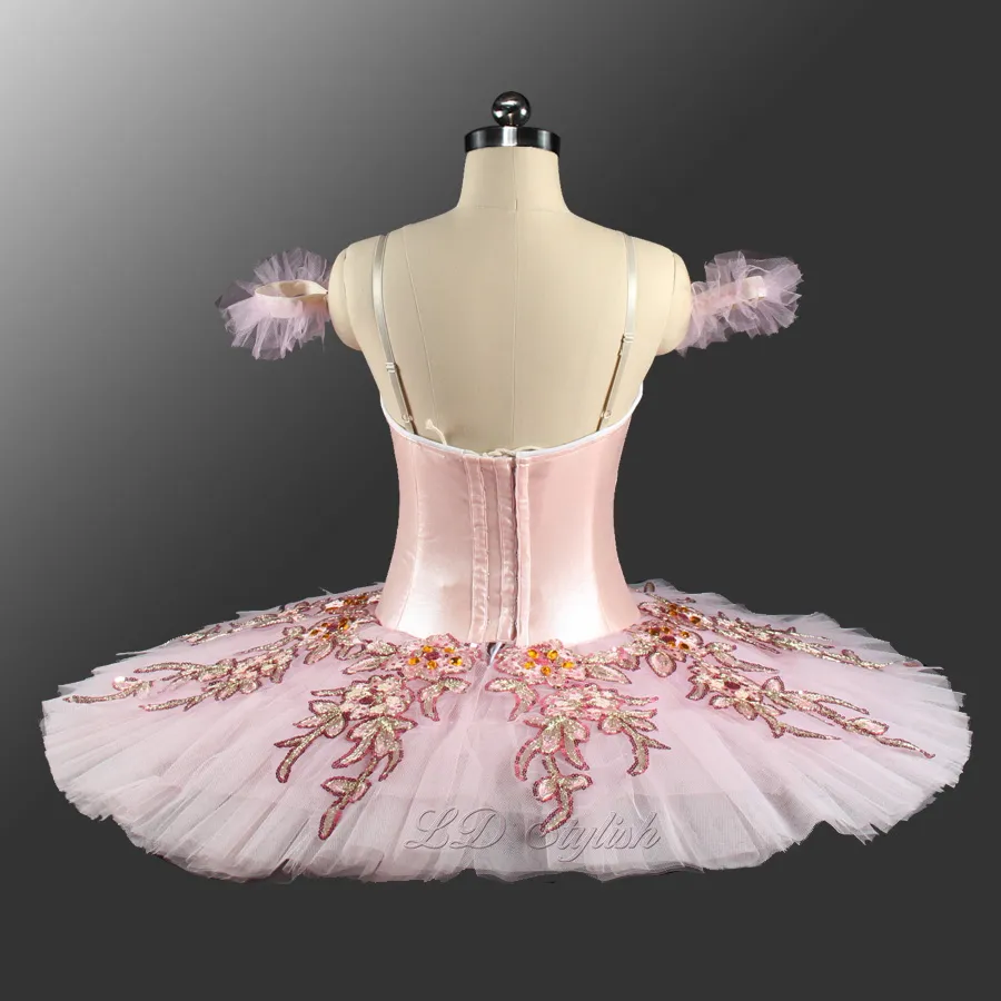 Sugar Plum Fairy Balé clássico Tutu Costume Desempenho LD0062 Concorrência YAGP Tutu Fantas Girls Pink Ballet Tutus