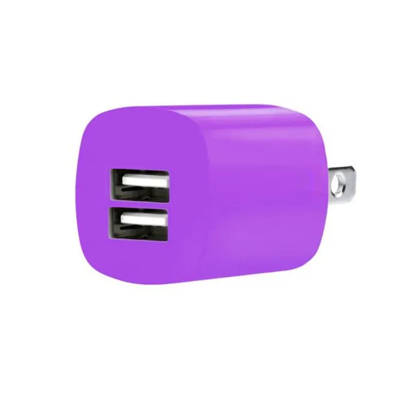 lot 2 Port USB Podwójny adapter ładowarki ściennej USB US Plug Home Travel ładowarka do smartfonemobile Phoneandroid Phone6661829