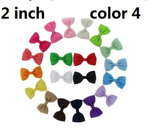 15% off! / 2 inch Grosgrain Ribbon mini Boutique Hair Bows Ribbon-Wrapped hair Clips For Baby Girls Toddlers Kids Barrettes 5 style