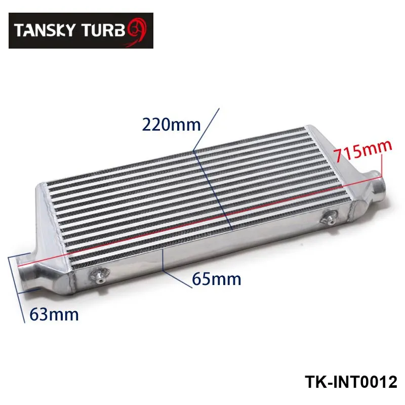 Tansky - Ny H G 550x230x65mm Universal Front Mount Turbo Intercooler för Honda Civic Nissan Toyota TK-INT0012