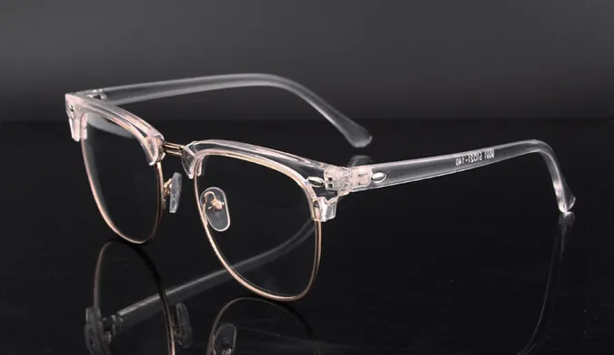 새로운 100 % 브랜드 레트로 클리어 안경 프레임 투명 광학 근시 안경 프레임 무료 배송 / 