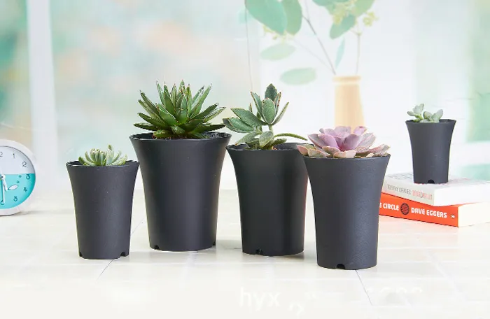 Multi Size Plastic Round Succulents Pots Flowers Cultivate Bottom Breathable Flower Pot Flower Planter Home
